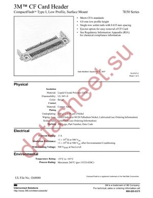 D7E50-7316-03 datasheet  